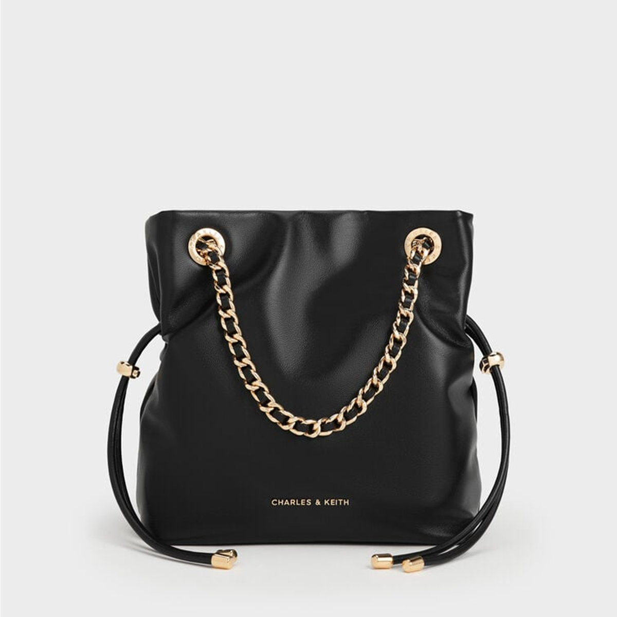 Túi đeo chéo Arya Braided-Strap Double-Handle - Màu Đen