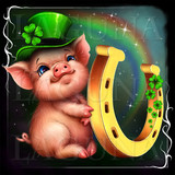 leprechaun piggy and horseshoe