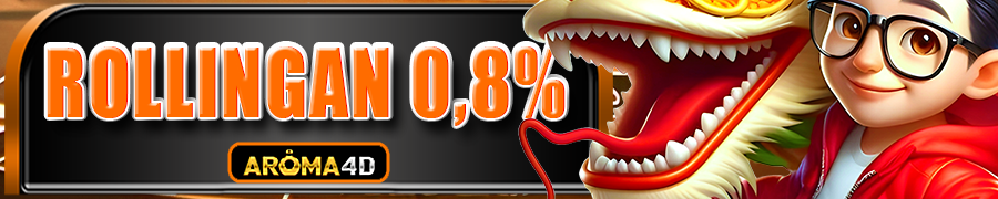 AROMA4D Bonus Rollingan Casino 0,8%