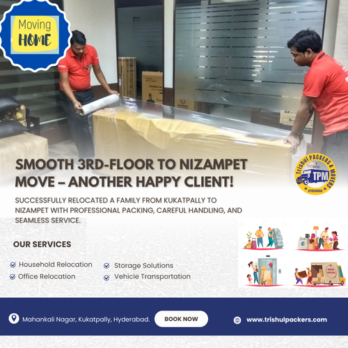 we helped a family move from their 3rd-floor flat in Kukatpally