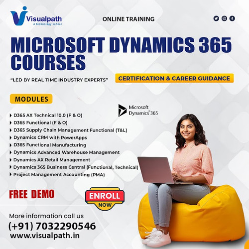 Master Microsoft D365 through expert training in both technical and functional modules:
 ► D365 AX F&O – Tech + Functional
 ► SCM, CRM, PowerApps Integration
 ► Retail, Manufacturing, PMA
 ► Business Central & Advanced WMS
🌎 Designed for global learners – USA, UK, UAE, Canada & Australia
🎓 Free demo sessions | Job-Oriented Approach | Certification-Focused Content
📞 Call Now: +91‑70322 90546
💬 WhatsApp Us: https://wa.me/c/917032290546
🌍 Website: https://www.visualpath.in/online-microsoft-dynamics-ax-training.html
 📰 Explore Blog: https://visualpathblogs.com/category/d365-ax-technical/