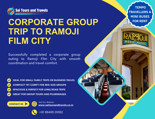 Today we completed a 40 seater bus journey to ramoji film city.