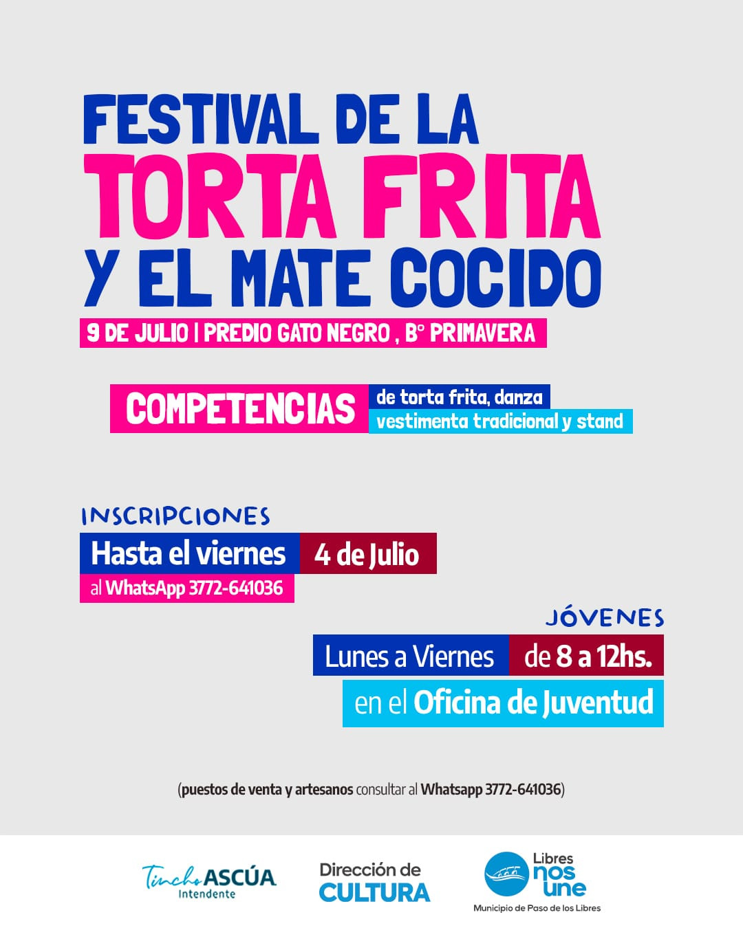 El Festival de la Torta Frita ya tiene nueva fecha: se realizará el 9 de Julio