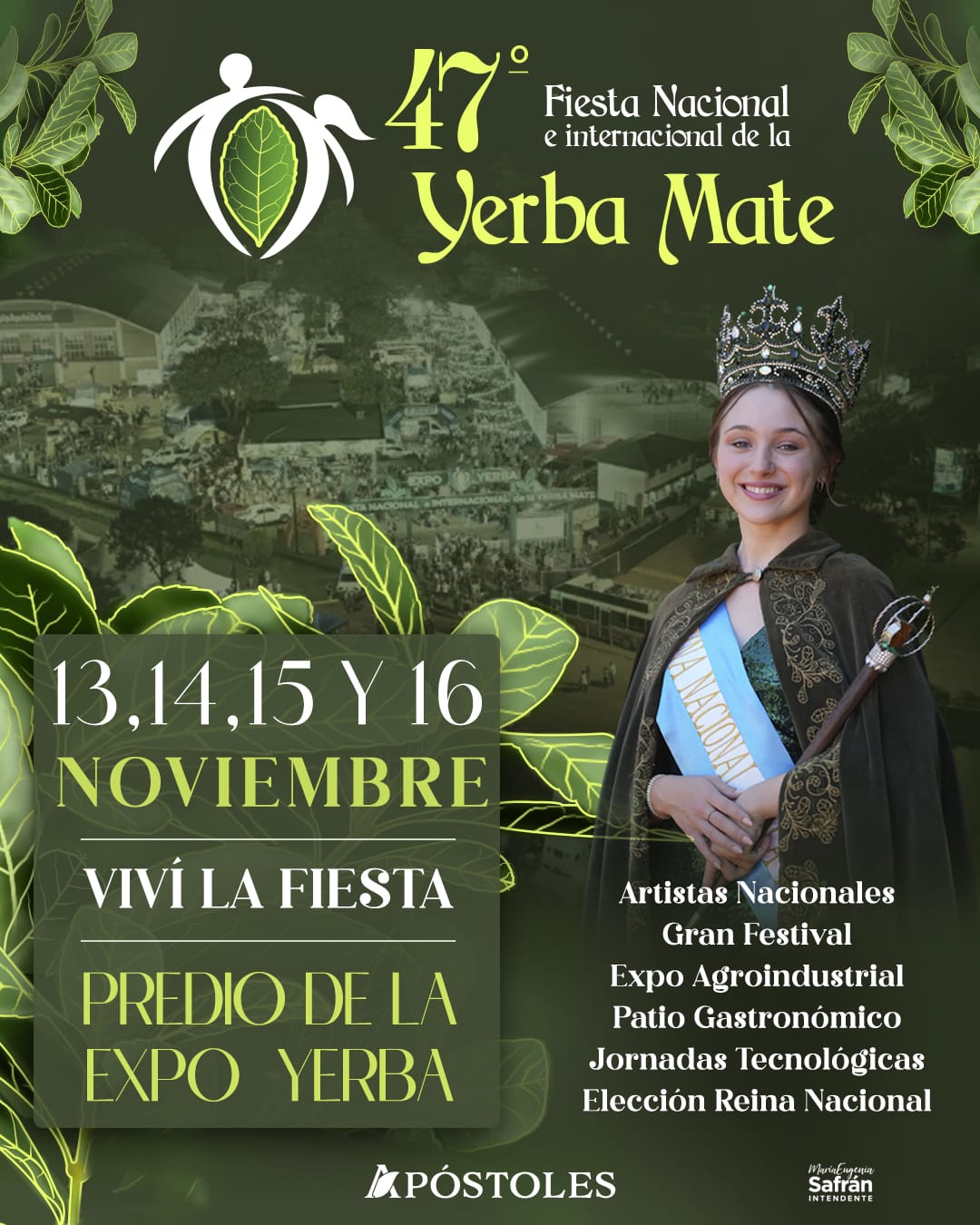 Fiesta Nacional e Internacional de la Yerba Mate: La celebración más grande de la región ya tiene fecha.