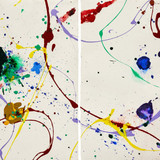 Sam Francis Untitled Diptych