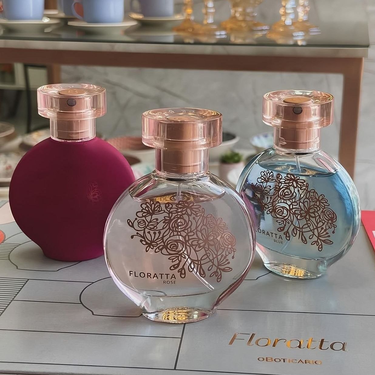 Perfume Floratta Colônia Spray 30 Ml – Presente (3 Itens)