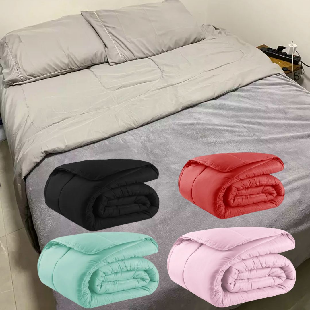 Edredom Casal Queen 400 Fios Dupla Face Grosso Hotel Oferta