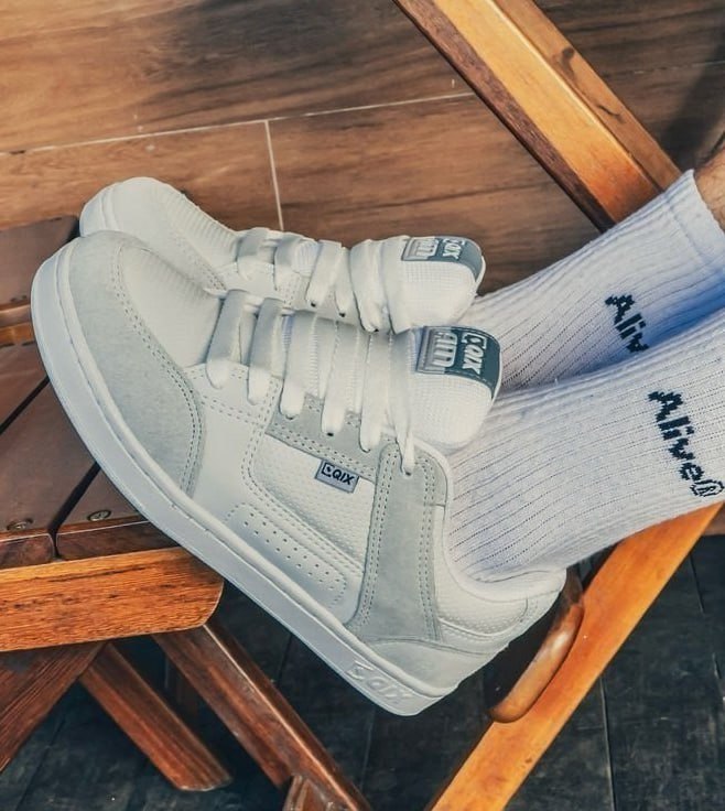 Tênis Qix Skate Retrô Am Branco