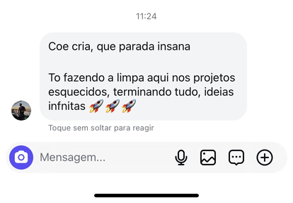 Student testimonial screenshot.