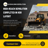 Just completed a high-reach demolition in HSR Layout.