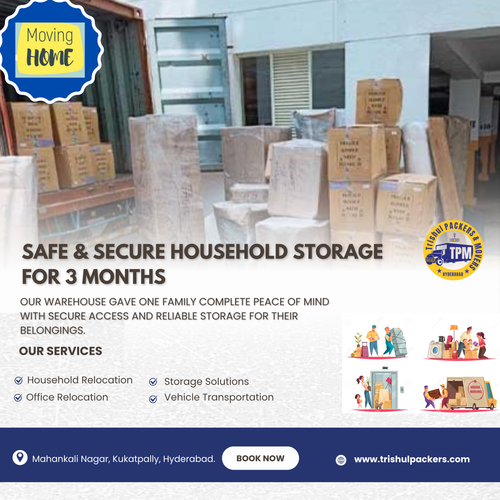 Stored a familys belongings for 3 months stress free and secure.