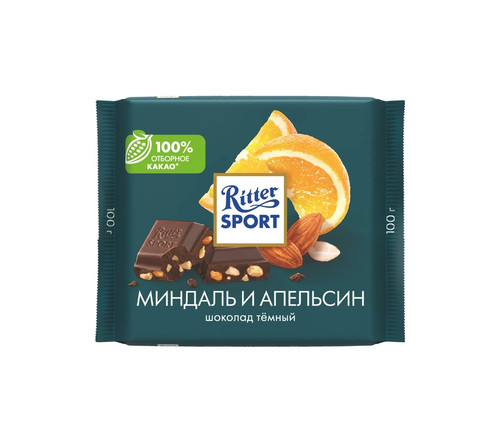 4000417212009 Шоколад Ritter Sport Темный Миндаль И Апельсин 100 Г .jpg