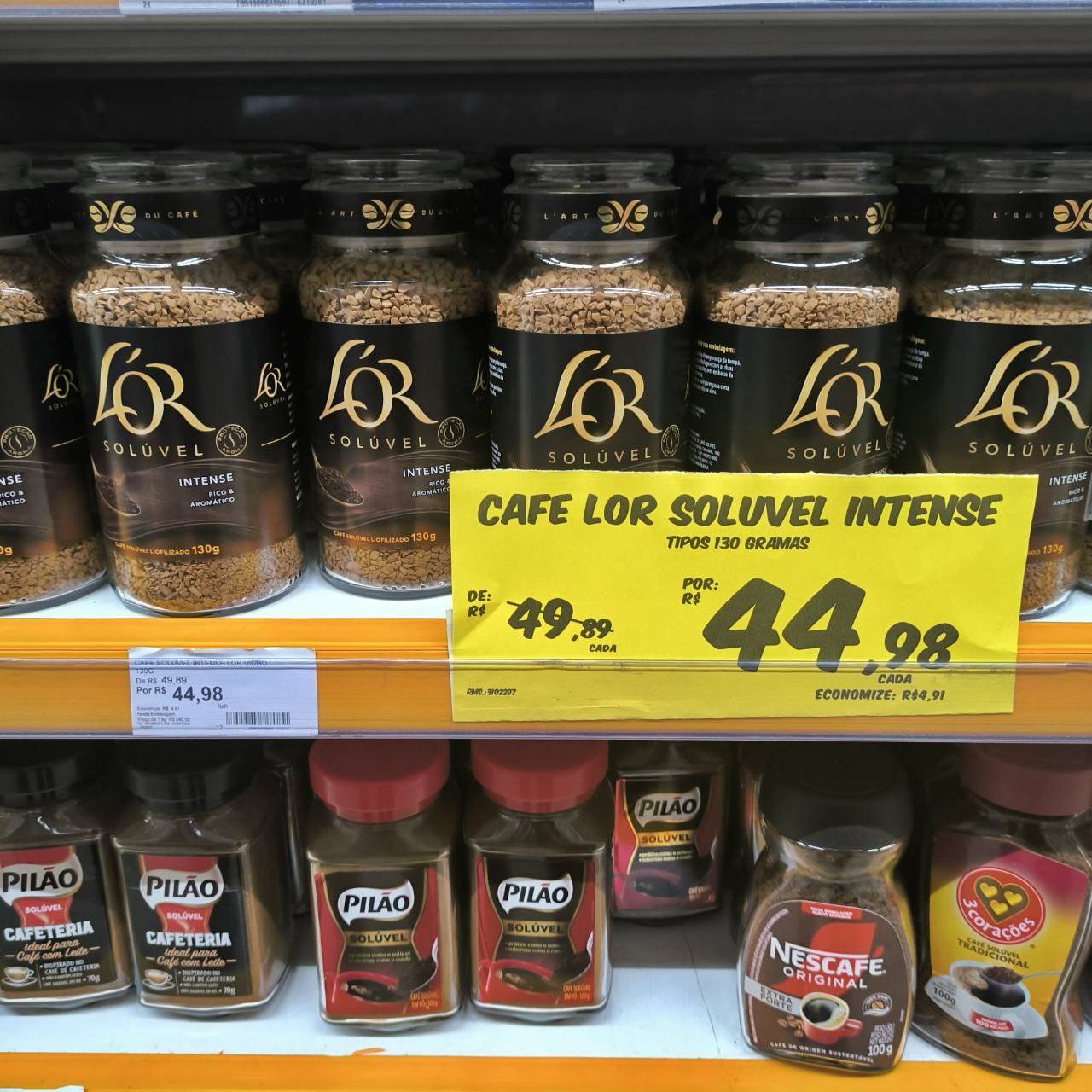 Café Lor Solúvel embalagem de vidro 130g