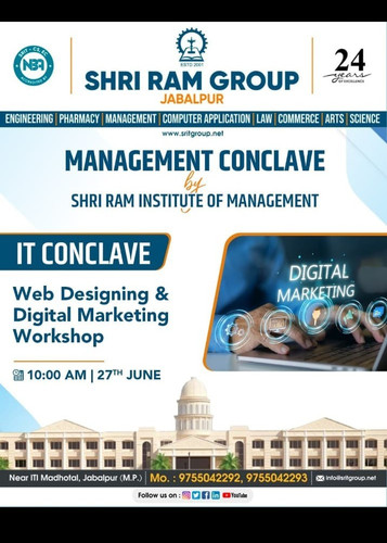 Web Designing & Digital Marketing Workshop under IT Conclave by Shri Ram Group, Jabalpur.jpg