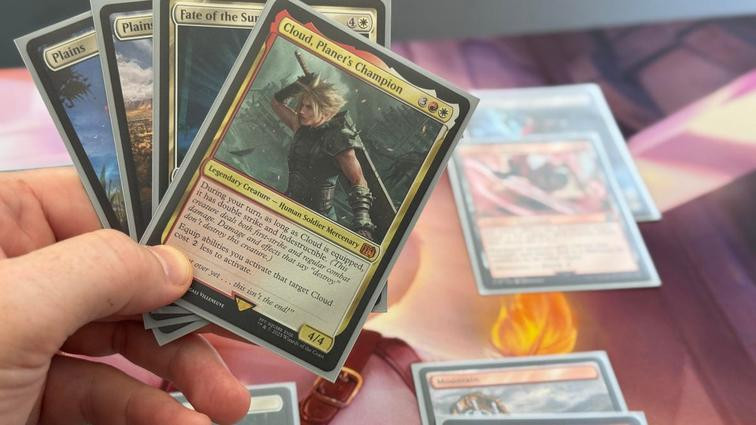 Coleção de cartas do set de Final Fantasy para Magic: The Gathering