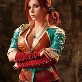 My first professional photoshoot ;) Which photos the best 🔥Triss Merigold from 'Witcher' #cosplay #W