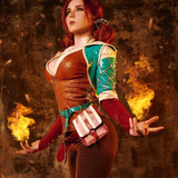 My first professional photoshoot ;) Which photos the best 🔥Triss Merigold from 'Witcher' #cosplay #W