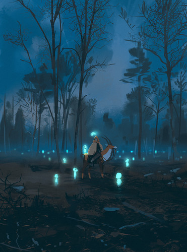  ashitaka kodama and yakul mononoke hime drawn by snatti sample 92cb99c6af2ecb3eff1ebabddbc18b61.jpg