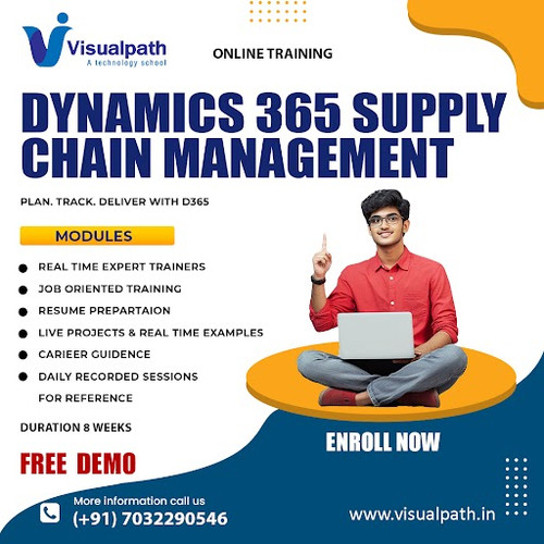 Master core concepts with Visualpath’s Microsoft Dynamics 365 Supply Chain Training. Designed by industry professionals, the training includes hands-on projects, real-world scenarios, and a career-focused syllabus. Learn from anywhere—USA, UK, Canada, or India. Start your journey in the supply chain today! Book your free demo now by calling +91-7032290546.
WhatsApp: https://wa.me/c/917032290546
Visit: https://www.visualpath.in/online-dynamics-365-supply-chain-management.html
Visit our Blog: https://visualpathblogs.com/d365-supply-chain-management-functionaltl/