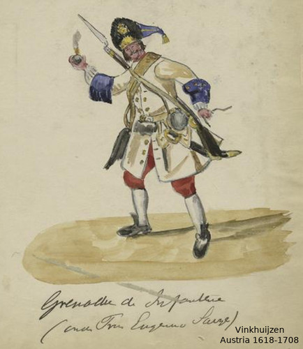 032 Austria 1618 1708 Grenadier de Infanterie (vom Prinz Eugen von Savoyen ) 1698 [62]580.jpg