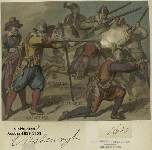 048 Austria 1618 1708 Jähriger Krieg Musketiere Arkebusier Cürassier Pikenier 1630 [15]580.jpg