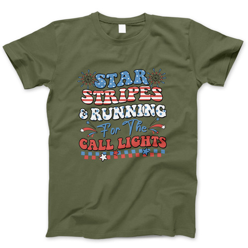 Photograph of four blank t-shirts greys beige and army green. Clipping path included. Ready for your.jpg