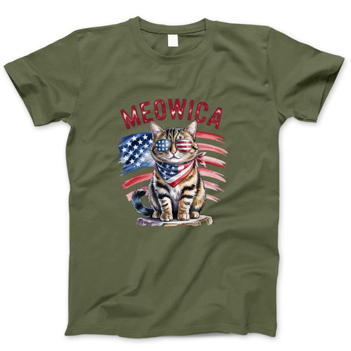 Photograph of four blank t-shirts greys beige and army green. Clipping path included. Ready for your.jpg