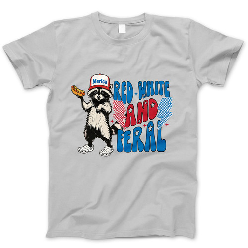 Photograph of four blank t-shirts greys beige and army green. Clipping path included. Ready for your.jpg