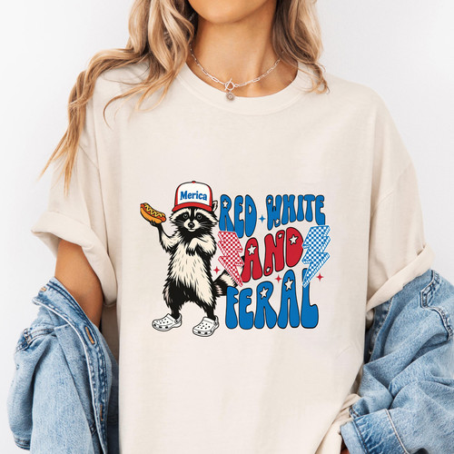201. Mockup t shirt MK 1Mockup 2Red white and feral.jpg