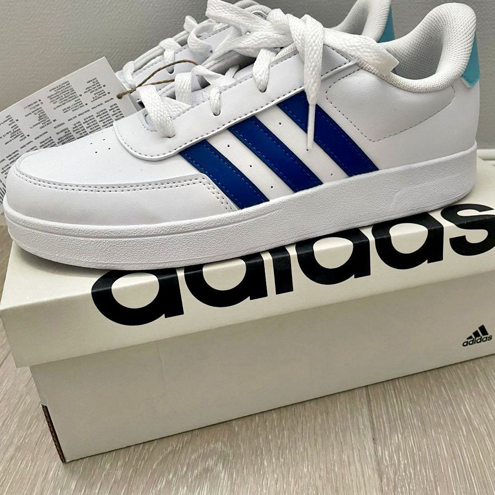 Tênis Adidas Breaknet Masculino – Azul+Branco
