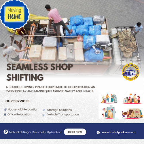 A boutique owner used our services to shift shop displays and mannequins.