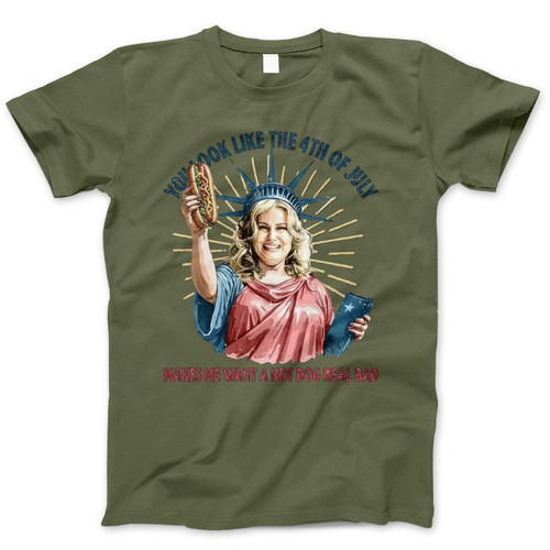 Photograph of four blank t-shirts greys beige and army green. Clipping path included. Ready for your.jpg