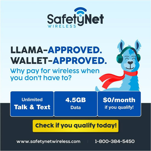 Free Wireless Plans from SafetyNet Wireless – Llama Approved.jpg