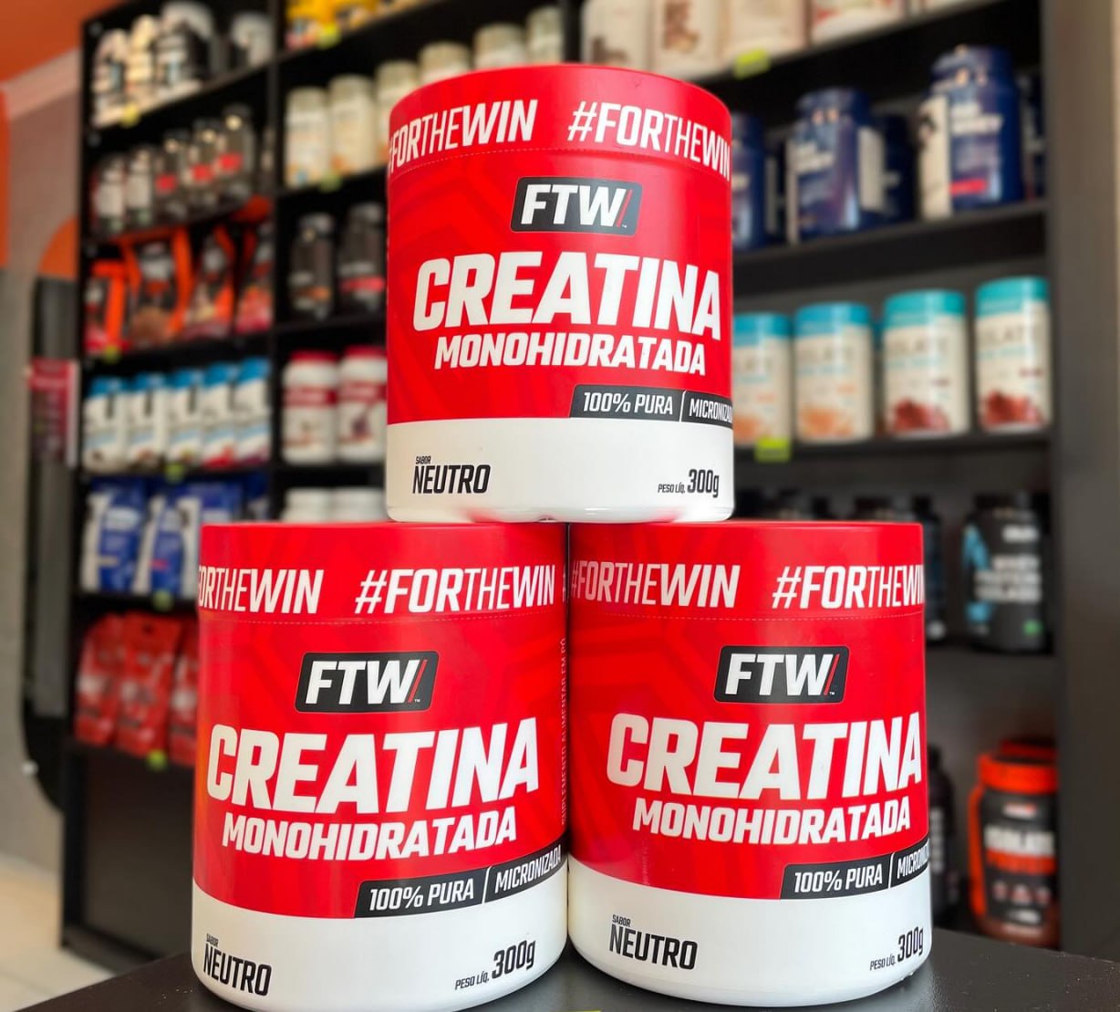 Creatina Monohidratada 100% Pura Pote 300g – FTW