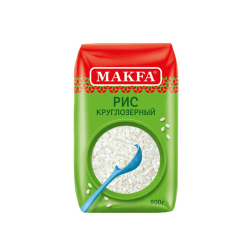 4601780005429 Крупа Рисовая Makfa Круглозерный Шлифованный 800 Г Пак. .jpg