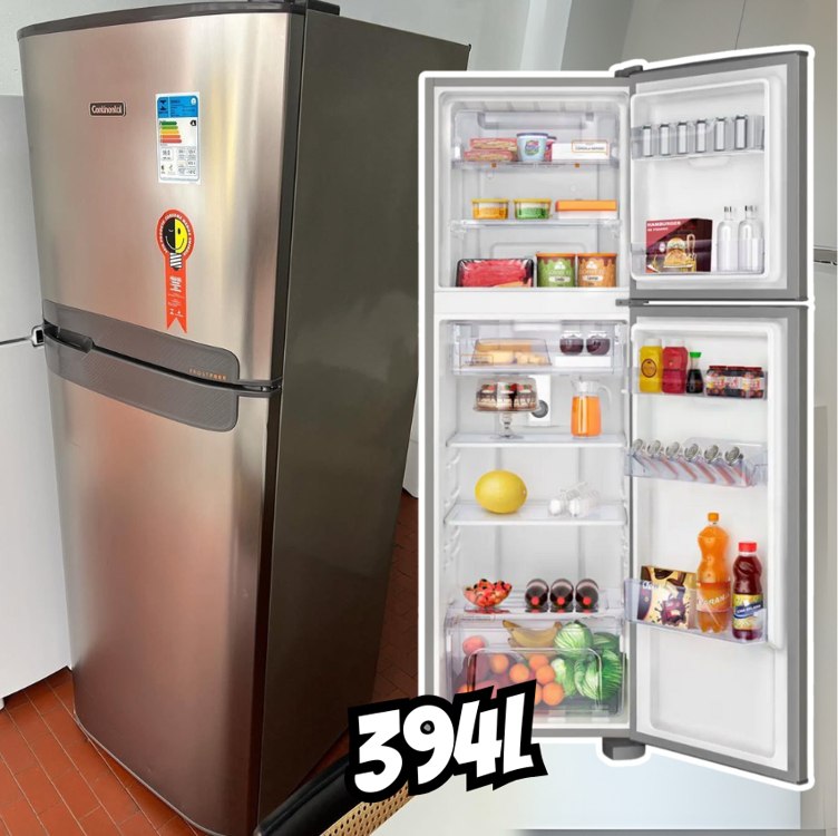 Geladeira/Refrigerador Continental Frost Free – Duplex Prata 394L TC44S