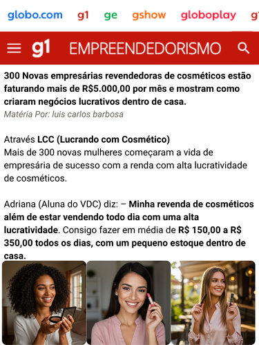 300 Novas empresárias revendedoras de cosméticos estão faturando mais de R$5.000,00 por mês e mo.png