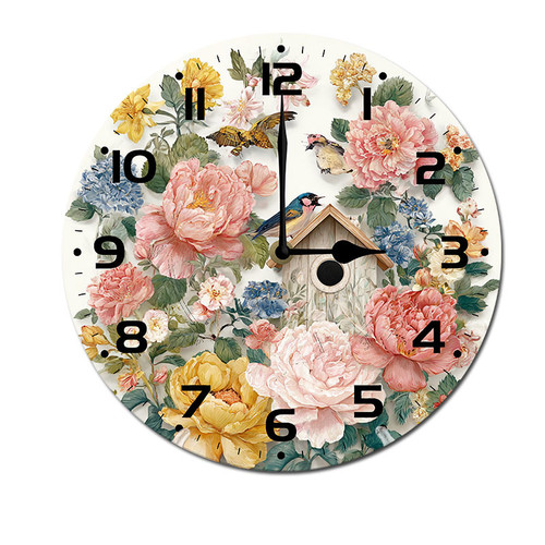 Birdhouse with Flowers Birds 001 01.jpg