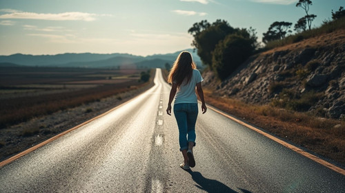 descrio tema principal uma pessoa caminhando com determinao ao longo de uma estrada longa si.jpg