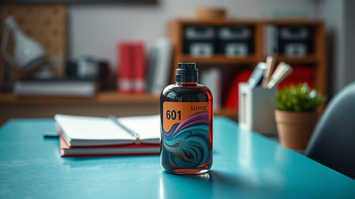 a fotografia profissional capturada por uma cmera de alta qualidade revela uma tmida mesa de traba.jpg