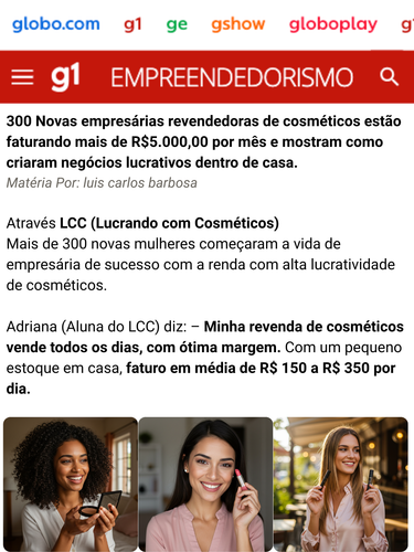 300 Novas empresárias revendedoras de cosméticos estão faturando mais de R$5.000,00 por mês e mo.png