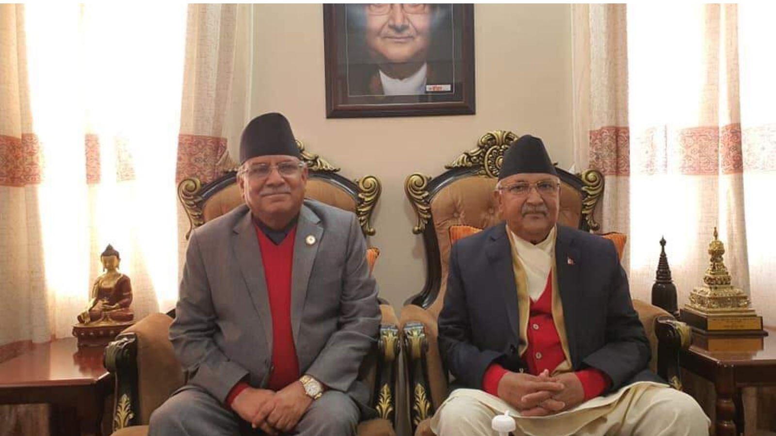 ओलीको ‘हावादारी गफ’ ले देशलाई क्षति पुग्यो : दाहालको आरोप