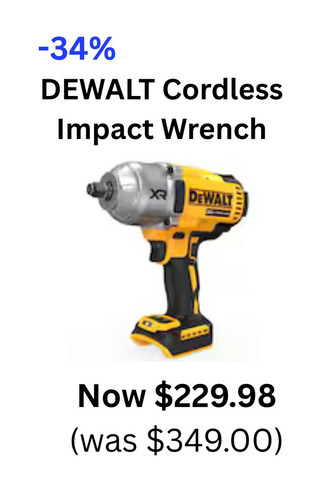 DEWALT 20V MAX XR Impact Wrench — 1,030 ft lbs Torque, 4 Speed, 34% OFF at $229 93.jpg