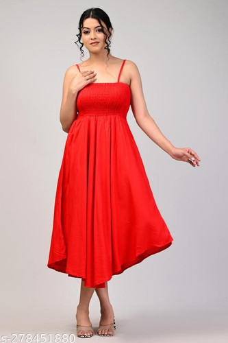 Women's A Line Midi Dress.jpg