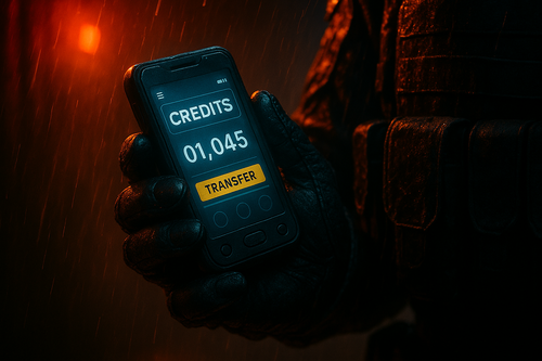 20250815 1110 Futuristic Banking Device remix 01k2pft1z4fvba9me89b8g0sfg.png