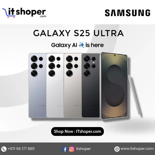 Samsung Galaxy S25 Ultra smartphone with Galaxy AI featured on ITshoper electronics online store.jpg
