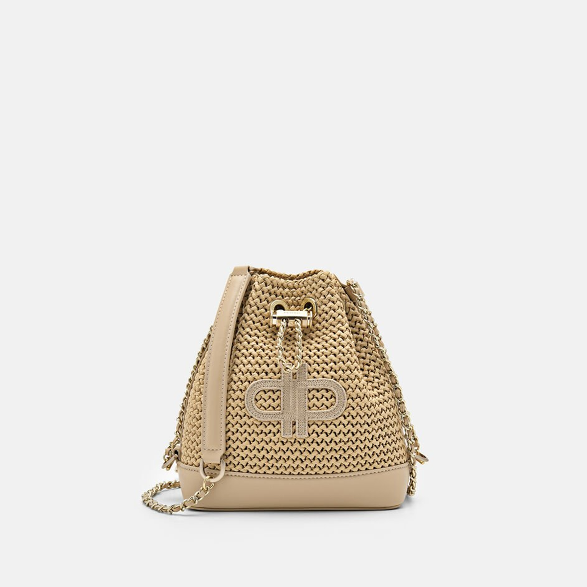 Túi rút dây mini Icon Raffia Mini - Màu Cát