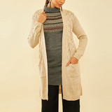 Women's Longline Knitted Shrug
