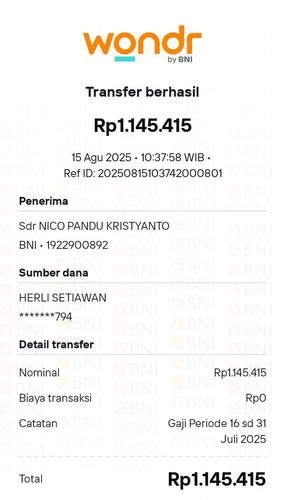 Gaji 16 31 juli 2025 NICO PANDU.jpg