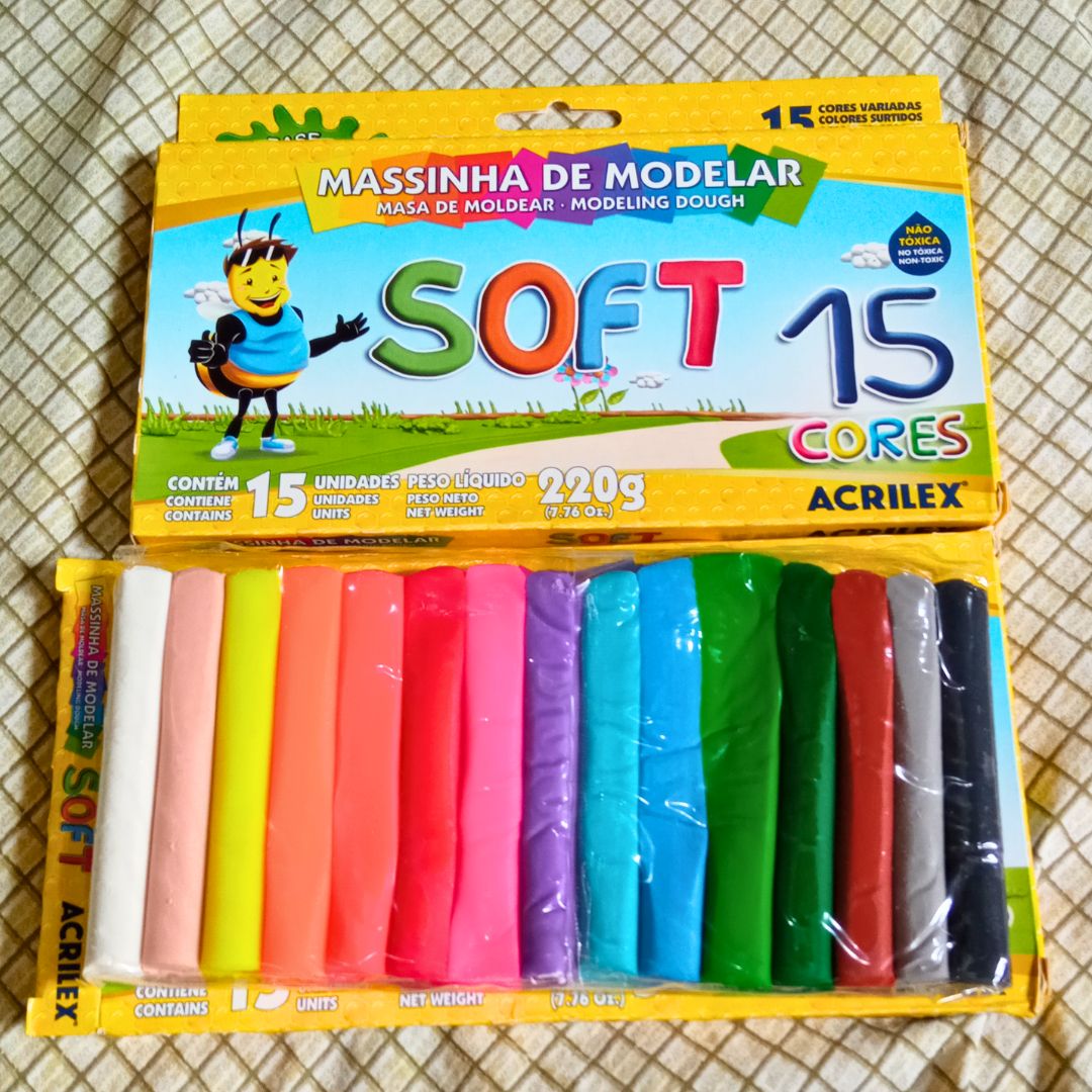 Massinha Soft 15 Cores Acrilex